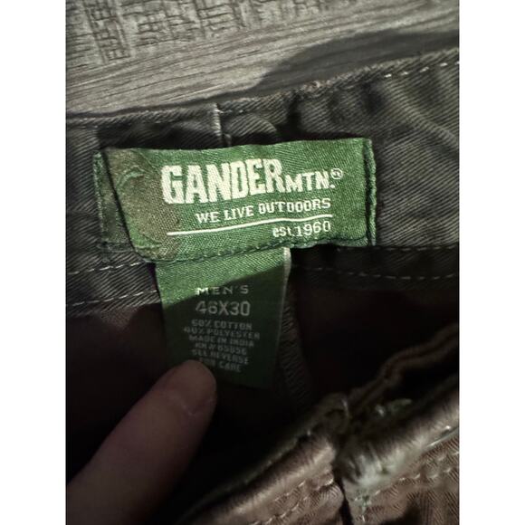 Gander Mtn Mens Brown Cargo Pants Size‎ 46 x 30 (actual 44 x 29) - Picture 4 of 4